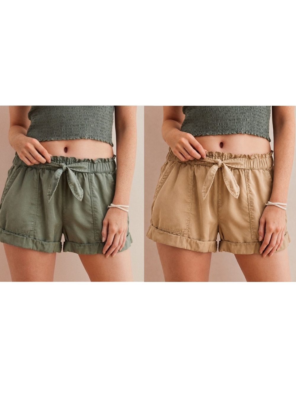 Aerie Paperbag Shorts